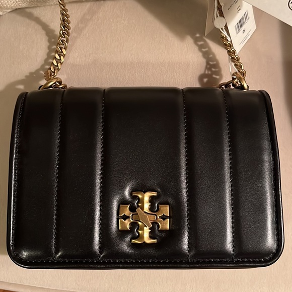 Tory Burch Quilted Chain Bag in Black/Rolled Gold - Picture 12 of 15